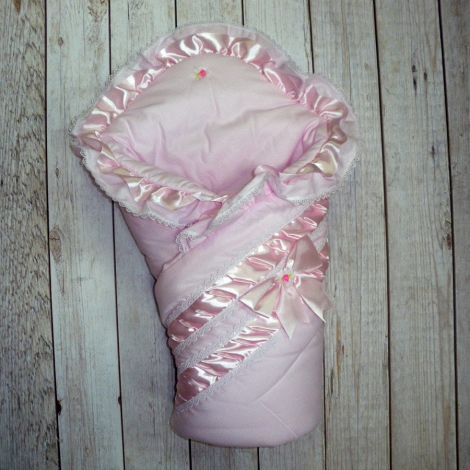Конверт-одеяло на выписку Ева розовый
