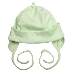 Трикотажная шапочка зеленая