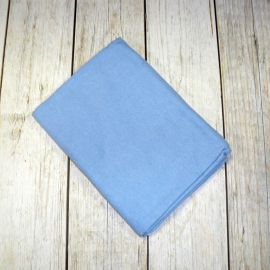 Фланелевая пеленка однотонная голубая