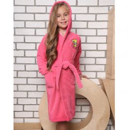 Детский махровый халат для девочки Малыш розовый