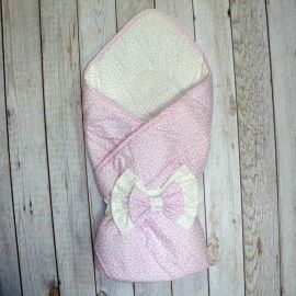 Конверт-одеяло на выписку Ангелочки розовый
