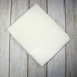 Махровое полотенце белое, 50х90 см.