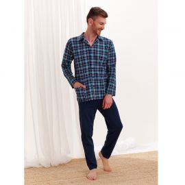 Пижама мужская с брюками Grasjan синяя